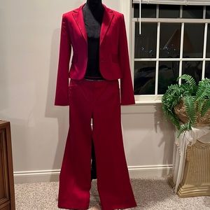 Express Design Studio women’s cranberry pants (SZ 6) with matching blazer (SZ 4)